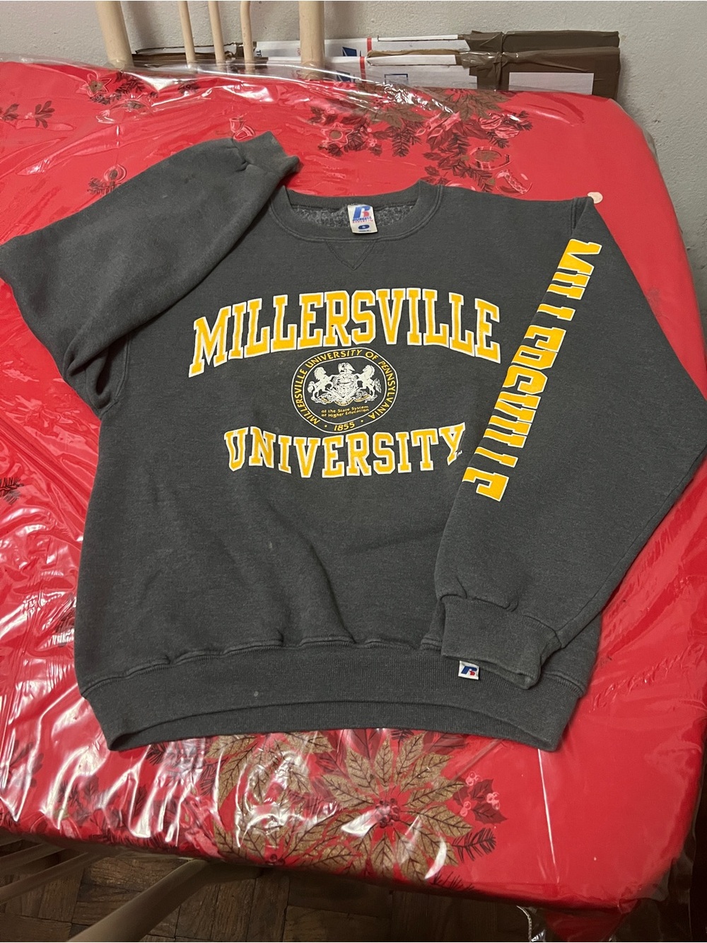 MILLERSVILLE UNIVERSITY Of PENNSYLVANIA CREWNECK Sz Small Russel  Tag